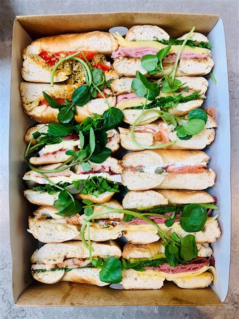 Bagel Platter Sandwich Platters Manchester Gourmet Galley Catering