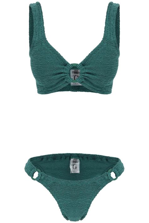 Hunza G Hallie Bikini Set Black Editorialist