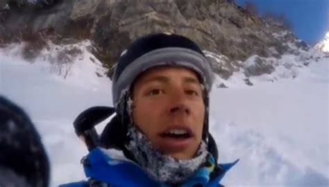 Video Man Captures The Moment He Skis Off A Cliff Newshub