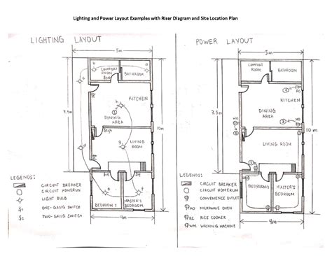 Electrical Engineering Electrical Plan Lighting And Power Layout
