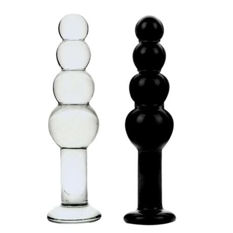 Xl Large Glass Dildo Dong Anal Butt Plug Anal Beads Thruster Clear Adult Sex Toy Ebay