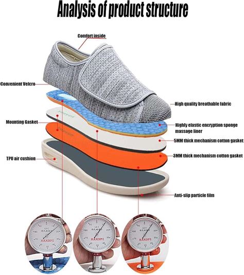 Shoes For Edema And Swollen Feet Adjustable Extra Wide Slippers For