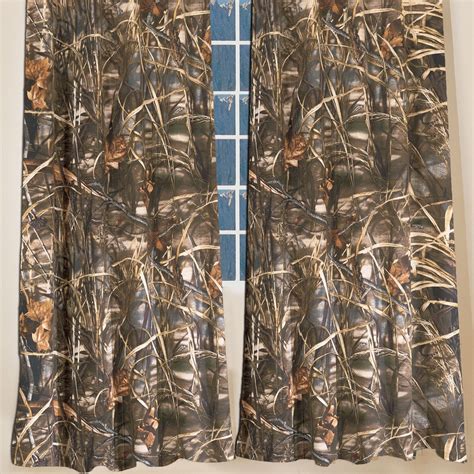 Realtree Max 4 Camouflage Window Rod Pocket Curtains 42 X 87 Inch