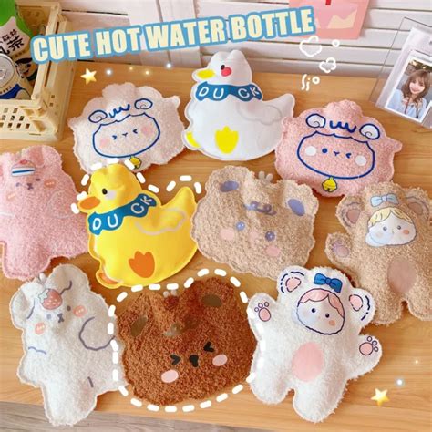 J Hot Water Compress Plush Fluffy Warmer Bag Cute Queer Ears Lazada Ph