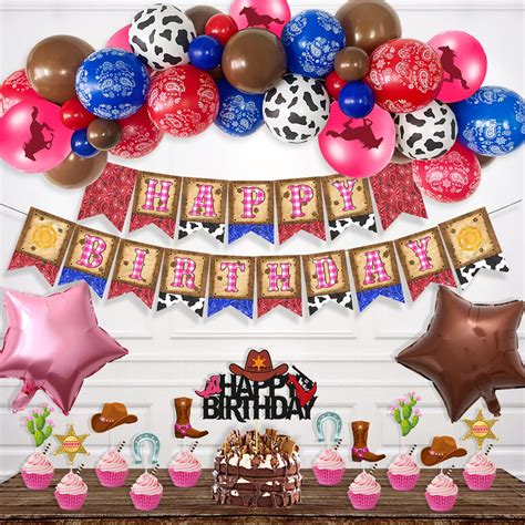 Cowgirl Birthday Party Decorations Hombae Western Theme Birthday