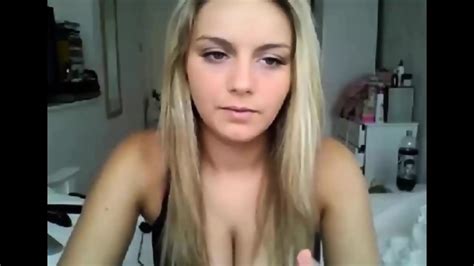 Blonde Beauty Strips Down Chav Girl Cam Strip