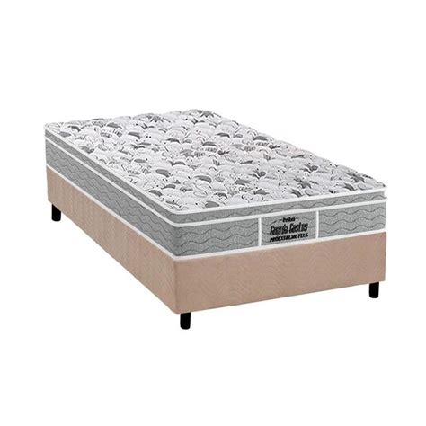 Cama Box Solteiro Colch O Espuma D Probel Ep Anat Mico Guarda