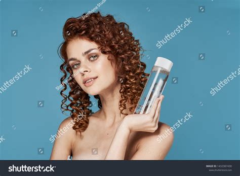 Pretty Woman Curly Hair Naked Shoulders Stock Photo Shutterstock