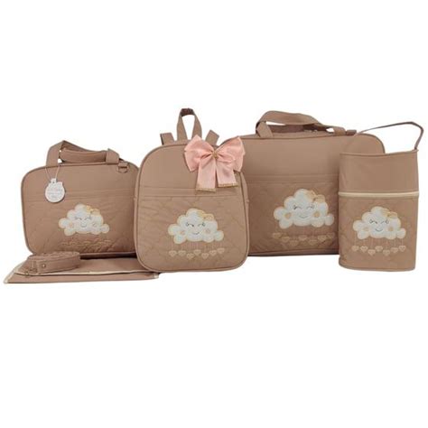 Bolsa maternidade peças nuvem nude Let Baby Bolsas De Maternidade Bolsas Magazine Luiza