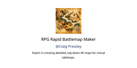 RPG Rapid Battlemap Maker GPTs Features And Functions Examples And