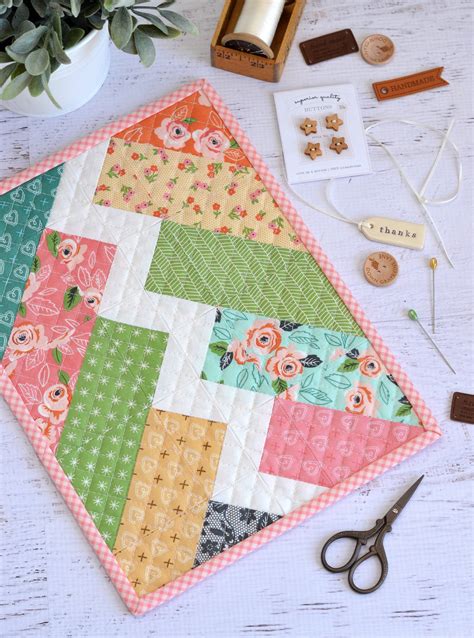 Monthly Mini Quilts For March Plus A Jelly Roll Fabric Giveaway From