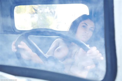 Curvy Exotic Babe Nadia Posing Nude In Pickup Truck By Errotica Archives Erotic Beauties