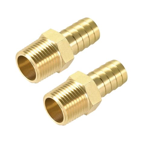 Brass Barb Hose Fitting Connector Adapter 5 8inch Barbed X 1 2 Npt Male