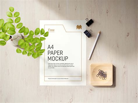 4 Free A4 Paper Mockups Psd