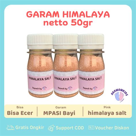 Jual Garam Himalaya Premium Natural Himalayan Pink Rock Salt Himsalt