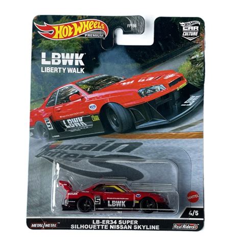 Машинка Hot wheels 1 64 LB ER34 SUPER SILHOUETTE NISSAN SKYLINE Collector Edition Metal Diecast
