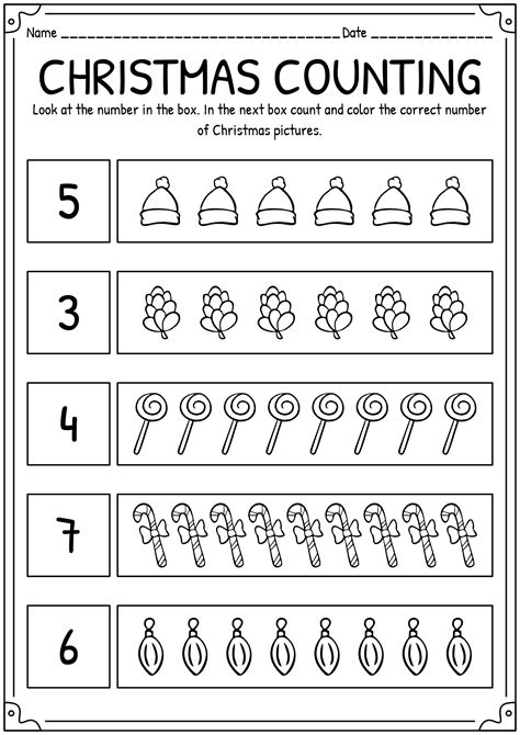 13 Kindergarten Worksheets Christmas Theme - Free PDF at worksheeto.com