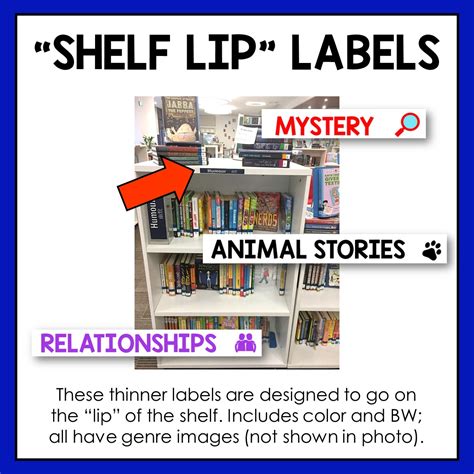 Library Genre Shelf Labels 31 Popular Genres Mostly Fiction Mrsreaderpants