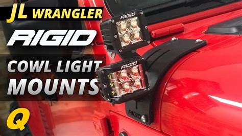 Rigid Industries Cowl Light Mount Install And Review For Jeep Wrangler Jl