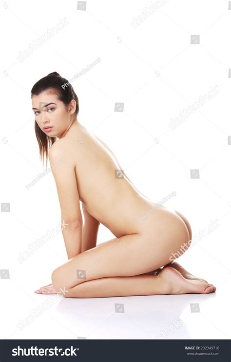 Side View Nude Woman Sitting On Stock Photo 232349716 Shutterstock