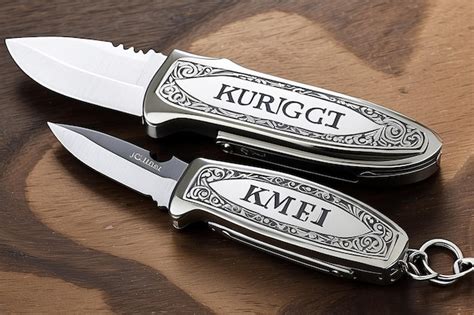 Premium Photo Custom Engraved Pocket Knife Keychain