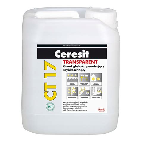 Grunt Głęboko Penetrujący Ceresit CT17 5L Szybki (2003777) • Cena ...