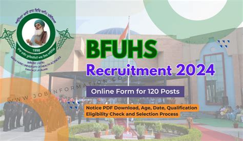 Bfuhs Staff Nurse Recruitment Out Apply Online For Post