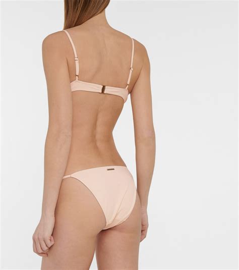 Stella Mccartney Faux Pearl Embellished Bikini Bottoms Stella Mccartney