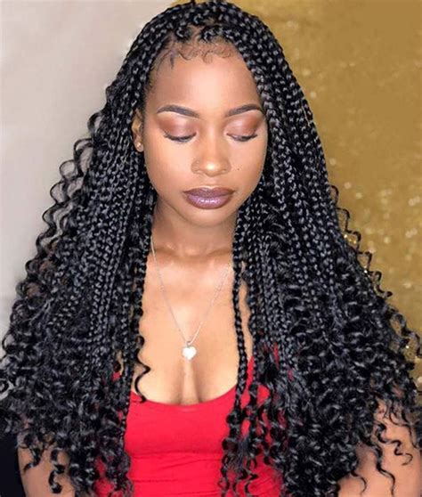 Knotless Goddess Box Braids Knotless Braids With Curly Ends Hot Sex Picture