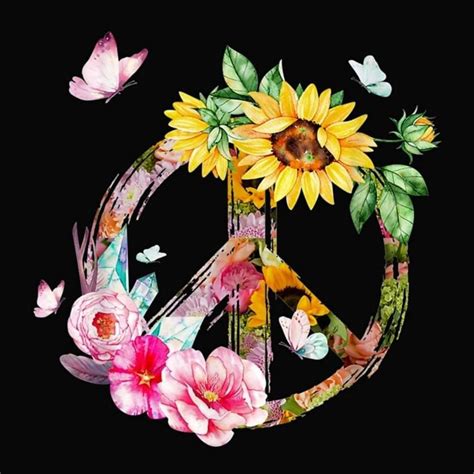 Pin By Nora Gholson On Peace Signs And Symbols Two Floral Wreath