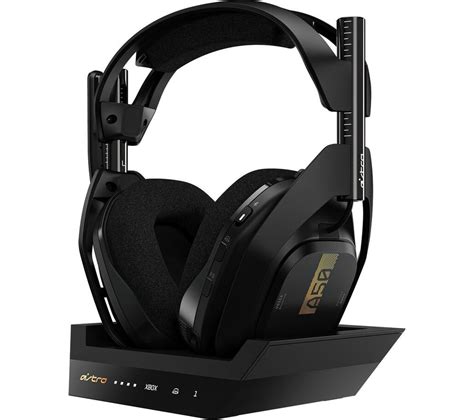 ASTRO A50 Wireless 7.1 Gaming Headset & Base Station - Black & Gold ...