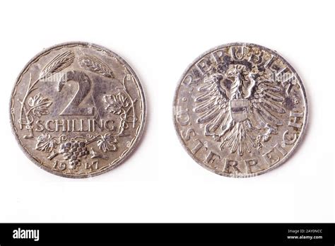 austrian schilling coin  res stock photography  images alamy