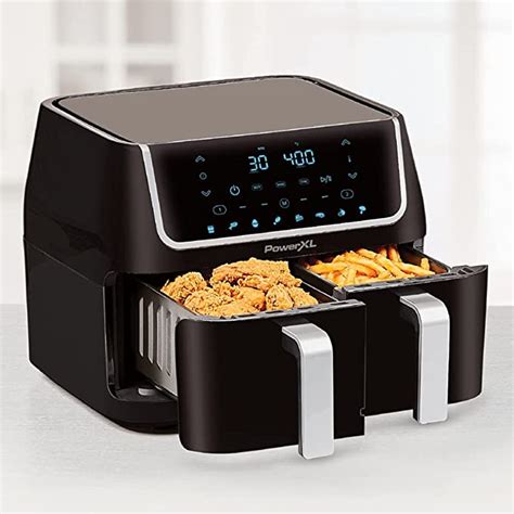 Powerxl Vortex 10 Qt Dual Basket Air Fryer 7 In 1 2 Basket Electric Fryer Or 1 Extra Large