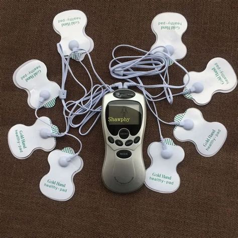 Health Care Silver Dual Output Digital Slimming Massager Ems Pulse Tens