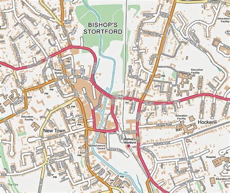 bishop  stortford street map