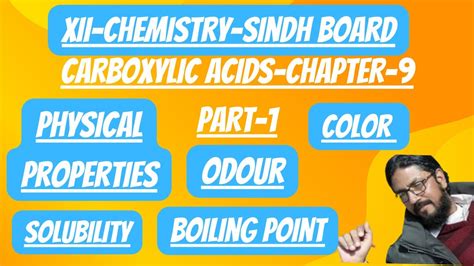 Carboxylic Acid Class 12 Physical Properties Of Carboxylic Acid