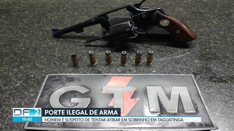 Homem é preso em Taguatinga por posse ilegal de arma DF2 G1