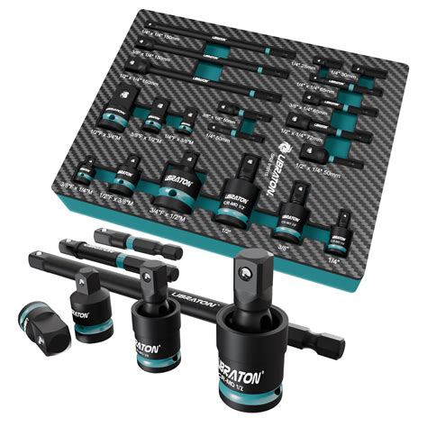 LIBRATON 20PCS Socket Adapter and Reducer Set, Impact Socket Adapters