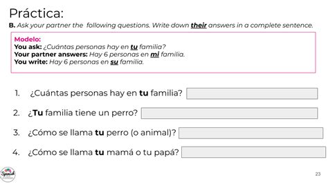 How To Teach Possessive Adjectives In Spanish Spanish With Stephanie