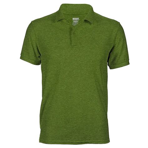 Amazon Green Mens Polo T Shirt Premium Menswear At Best Value Prices