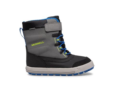 Big Kids Snow Storm Waterproof Boot Greyblackroyal Kids Merrell
