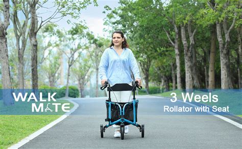 Amazon Walk Mate Wheel Rollator Walker With Seat For Slim