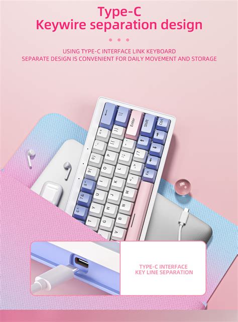 Zifriend ZA Hot Swappable Wired Rgb Mechanical Keyboard Tnt Yellow Switch Linear Wired