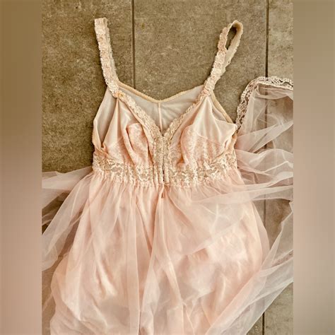 Vintage Babydoll Lingerie Blush Pink Gem