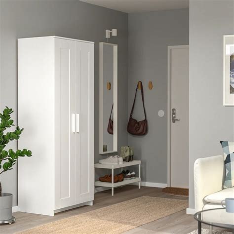 Шкаф икеа бримнэс. Шкаф платяной 2-дверный - IKEA BRIMNES/ 78х190 см ...