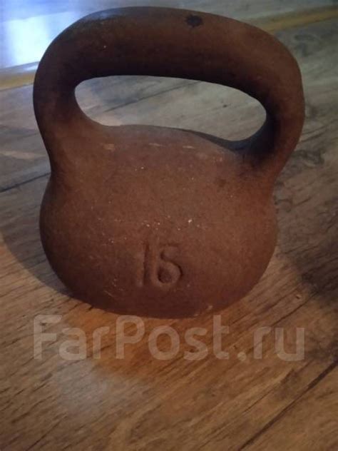 Гиря 16 кг, б/у, в наличии. Цена: 3 000₽ во Владивостоке