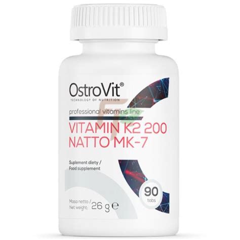 OstroVit VITAMIN K2 [NATTO MK-7] (200 мкг × 90 таблеток) - Купить ...