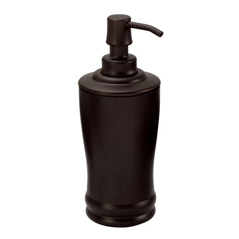 Interdesign Olivia Tall Soap Pump In Bronze 26381 The Home Depot