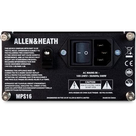 Allen Heath AH MPS 16 Optional Redundant Hot Swappable PSU For DLive S Class Surfaces DM