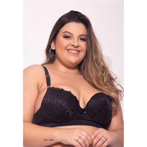 Sutiã Plus Size Em Renda Bojo O19 COMPRA FACIL LINGERIE